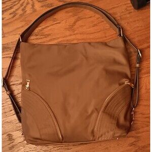 Brown backpack purse